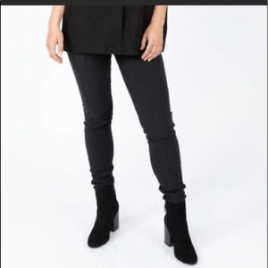 Prairie Underground Nouveau Pant elastic waist black cotton pull on womens xs